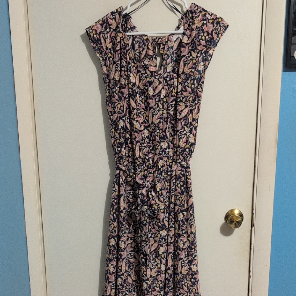 LC Lauren Conrad Blue And Pink Sundress